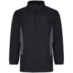 Bigdude Lightweight Contrast Panel Showerproof Jacket Black