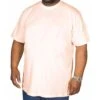 Bigdude Plain Crew Neck T-Shirt Pale Pink -Bigdude pink2