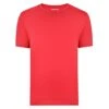 Bigdude Plain Crew Neck T-Shirt Red Space Cherry -Bigdude plain crewe neck tshirt red cherry 1