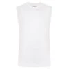 Bigdude Plain Sleeveless T-Shirt White -Bigdude plain tee w o sleeve white 1