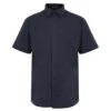 Bigdude Classic Short Sleeve Poplin Shirt Navy -Bigdude short sleeve shirt navy