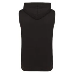 Bigdude Loop Back Sleeveless Hoody Black -Bigdude summer gilet black 3