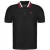 Bigdude Chunky Tipped Polo Shirt Black -Bigdude tipped polo black 2