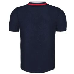 Bigdude Chunky Tipped Polo Shirt Navy -Bigdude tipped polo navy back 2
