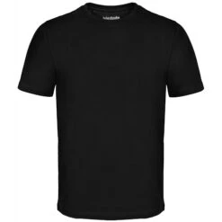 Bigdude Plain Crew Neck T-Shirt Black -Bigdude tshirt black front