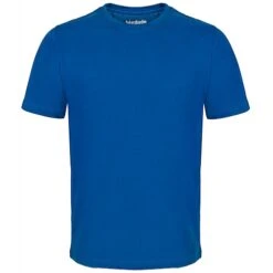 Bigdude Plain Crew Neck T-Shirt Royal Blue -Bigdude tshirt blue front